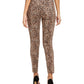 Calça jeans skinny feminina INC International Concepts Incessential com estampa de leopardo e ajuste curvilíneo, tamanho 4, marrom