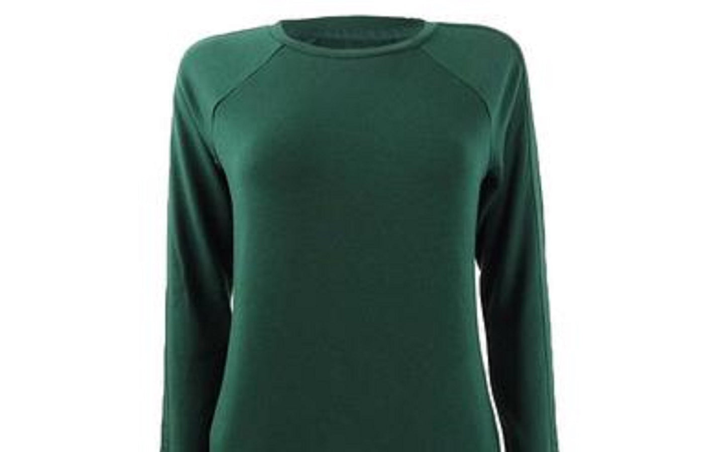 Túnica feminina de manga comprida Ideology, verde escuro, tamanho extra pequeno