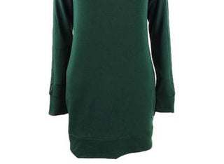 Ideology Women's Long Sleeve Tunic Dark Green Size Extra Small