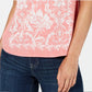 Camiseta feminina gráfica Style &amp; Co, laranja, tamanho médio