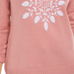 Karen Scott Suéter Feminino com Apliques de Flocos de Neve Rosa Tamanho XS