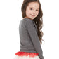 Camiseta infantil feminina Epic Threads Candy Heart cinza escuro tamanho 2T