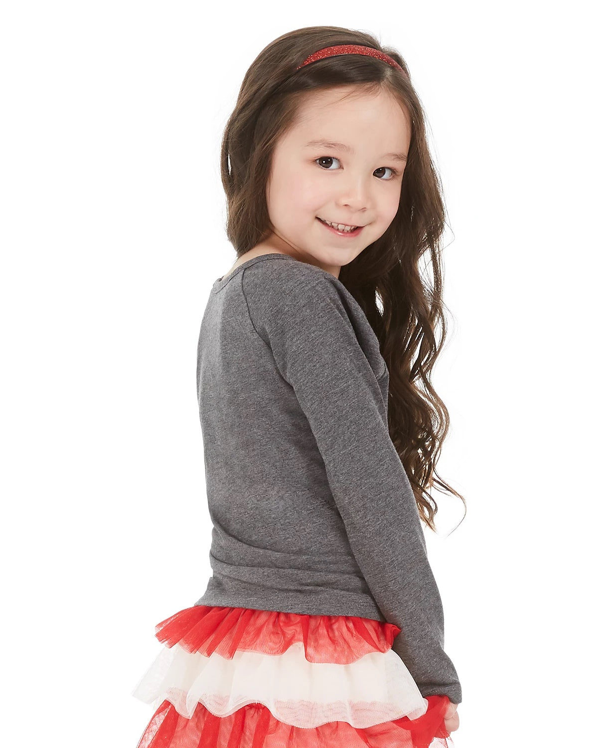 Camiseta infantil feminina Epic Threads Candy Heart cinza escuro tamanho 2T