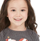 Camiseta infantil feminina Epic Threads Candy Heart cinza escuro tamanho 3T