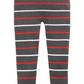 Leggings listradas para meninas grandes da Epic Threads, cinza, tamanho grande
