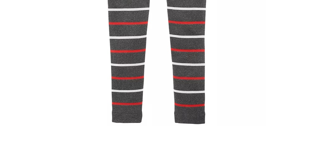 Leggings listradas para meninas grandes da Epic Threads, cinza, tamanho grande