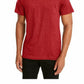 Camiseta masculina Alfani com gola redonda, vermelha, tamanho médio