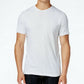 Camiseta masculina Alfani com gola redonda, branca, tamanho pequeno