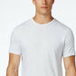 Camiseta masculina Alfani com gola redonda, branca, tamanho pequeno
