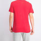 Camiseta masculina Alfani com decote em V vermelha, tamanho médio