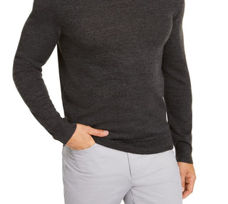 Camiseta masculina Alfani manga longa preta tamanho pequeno