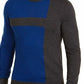 Suéter Alfani Masculino Merino Blend Blocked Crewneck Cinza Tamanho XX-G