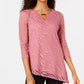 Túnica Burnout Feminina JM Collection Rosa Tamanho Grande