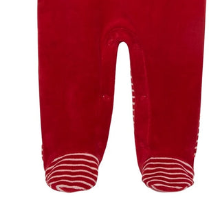 Conjunto de macacão listrado com chapéu e pés First Impressions Baby Boys, 2 peças, vermelho, tamanho 6 a 9 meses