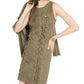 Vestido feminino de camurça sintética com cadarço INC International Concepts, verde, tamanho grande
