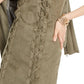 Vestido feminino de camurça sintética com cadarço INC International Concepts, verde, tamanho grande