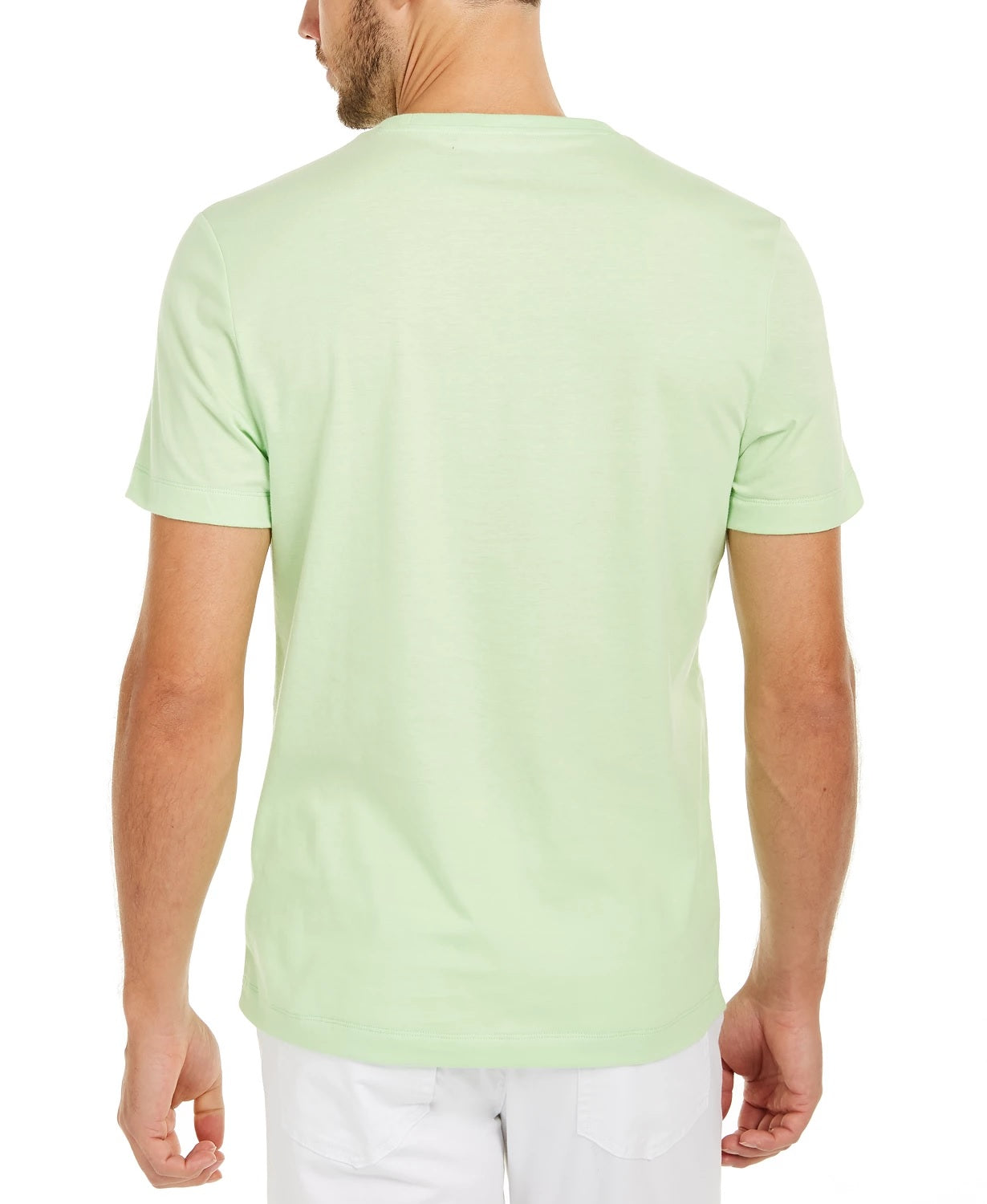 Camiseta masculina com estampa assimétrica Alfani, verde, tamanho grande