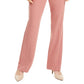 Calça reta com cinto Alfani feminina, rosa, tamanho 6