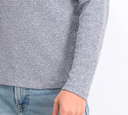 Moletom com capuz e gola funil Alfani masculino, azul marinho, tamanho médio