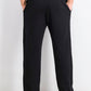 Calça de moletom masculina ID Ideology com bainha aberta e capuz, preta, tamanho pequeno