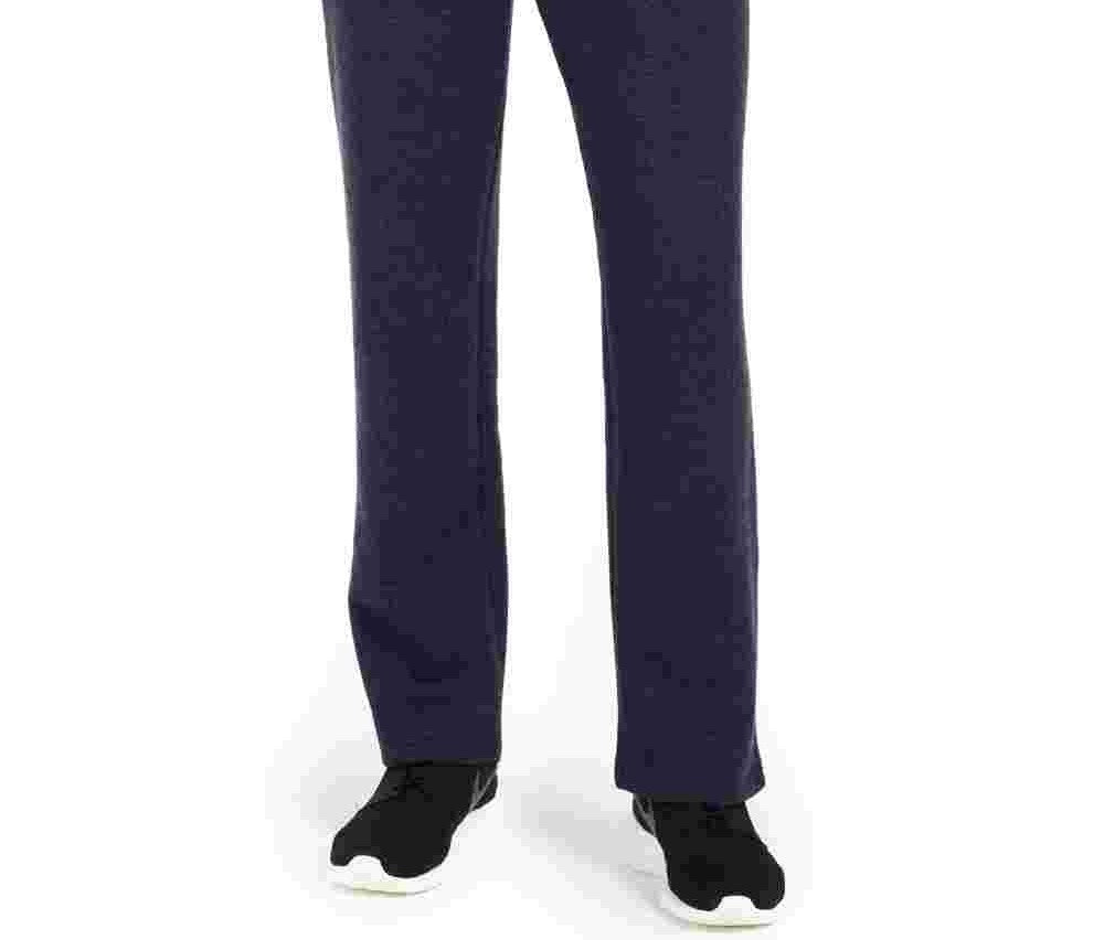 Calça de moletom masculina ID Ideology com bainha aberta e capuz, azul, tamanho médio