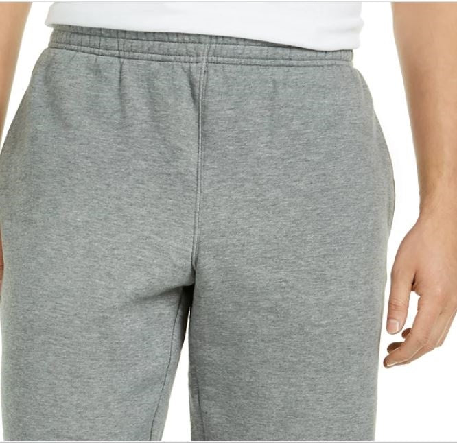 Calça de moletom masculina Ideology com bainha aberta em lã cinza médio, tamanho XXG