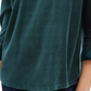 Charter Club Blusa de veludo com manga amarrada feminina, verde, tamanho XX-G