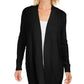 Cardigan feminino patchwork Charter Club, preto, tamanho médio
