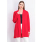Cardigan feminino patchwork Charter Club vermelho tamanho grande