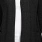 Cardigan feminino de algodão com frente aberta Charter Club, preto, tamanho pequeno