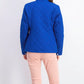 Jaqueta feminina acolchoada com gola mandarim Charter Club, azul, tamanho XX-G
