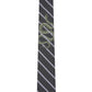 Gravata skinny listrada e elástica de cobra INC International Concepts masculina, tamanho regular, azul-marinho