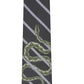 Gravata skinny listrada e elástica de cobra INC International Concepts masculina, tamanho regular, azul-marinho
