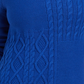 Suéter feminino Charter Club com patchwork e gola assimétrica, azul, tamanho X-S