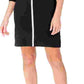 Vestido de festa curto com decote em V e corpo justo feminino JM Collection, preto, tamanho pequeno e pequeno