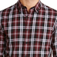 Camisa xadrez Gabe masculina American Rag vermelha tamanho X-G