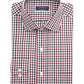 Camisa social masculina Club Room, verde, xadrez xadrez, vermelha, tamanho 17,5 x 32 x 33