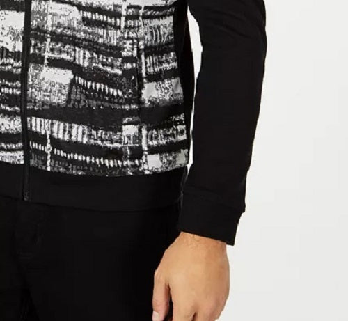 Jaqueta Alfani Masculina Gray Matters Full-Zip Preta Tamanho X-Grande