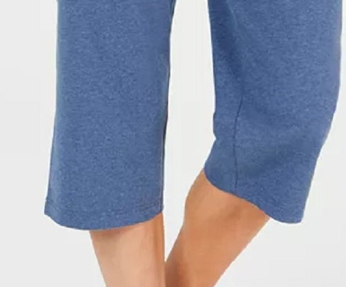 Calça Capri de Malha Feminina Karen Scott Azul Tamanho XS