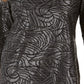 JM Collection Stud Trim Matte Foil Top Preto Tamanho Médio