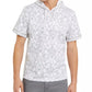 Moletom com capuz masculino com estampa damasco e ajuste regular da INC International Concepts, branco, tamanho extragrande