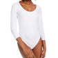 Body feminino Bar III com decote redondo, branco, tamanho extragrande