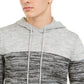 American Rag Suéter Masculino Colorblock Space Dye Knit Hoodie Cinza Tamanho XX-Grande