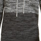 American Rag Suéter Masculino Colorblock Space Dye Knit Hoodie Cinza Tamanho XX-Grande
