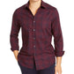 Camisa masculina Tasso Elba Stretch Dobby Woven, tamanho médio, azul marinho