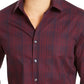 Camisa masculina Tasso Elba Stretch Dobby Woven, tamanho médio, azul marinho