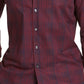 Camisa masculina Tasso Elba Stretch Dobby Woven, tamanho médio, azul marinho
