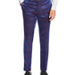 Calça xadrez iridescente masculina INC International Concepts, tamanho 34x30, roxa, slim fit