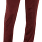 Calça masculina afunilada com frente lisa e corte reto INC International Concepts, vermelha, tamanho 36x32