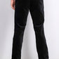 Calça de veludo slim fit masculina INC International Concepts, preta, tamanho 38